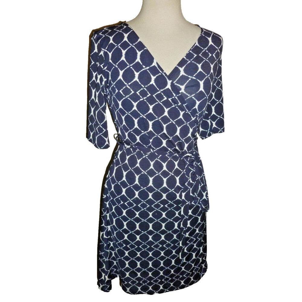 Gilli 3/4 Sleeve Dress‎ Women Small Blue Vintage